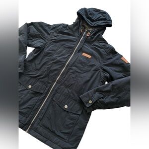 Women’s Navy Columbia Hooded Trench Coat